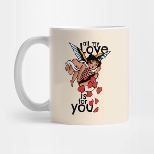 Vintage Cupid Bring Love to You Mug